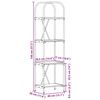 vidaXL B&uuml;cherregal Graues Sonoma 40 x 30 x 146 cm Holzwerkstoff