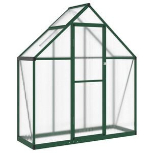 vidaXL Gew&auml;chshaus mit Fundamentrahmen Gr&uuml;n 169x58x195 cm Aluminimum
