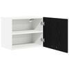 vidaXL H&auml;ngeschrank 2 pcs Schwarze Eiche und Wei&szlig; 50 x 31 x 40 cm