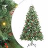 vidaXL K&uuml;nstlicher Weihnachtsbaum Gr&uuml;n 240 cm PVC und Metall