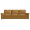 vidaXL 3-Sitzer-Sofa Braun 180 cm Samt