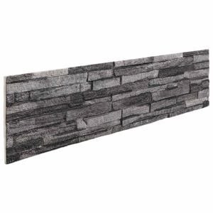 vidaXL Wandpaneele 10 stk. 100 x 25 cm Anthrazit EPS-Schaum