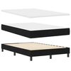 vidaXL Boxspringbett mit Kopfteil Schwarz 120 x 190 cm Stoff