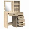 vidaXL Schminktisch 2 pcs Braun 50 x 41 x 135 cm Holzwerkstoff