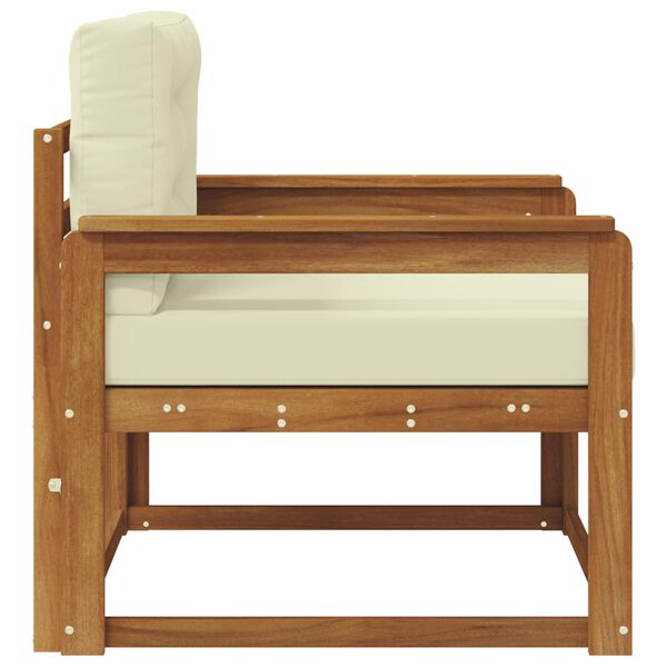 vidaXL Outdoor Mittelsofa Massivholz Akazie Natur