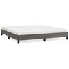 vidaXL Bettgestell Grau 160x200 cm Kunstleder