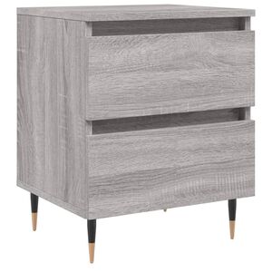 vidaXL Nachttisch Grau Sonoma 40x35x50 cm Holzwerkstoff