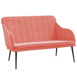 vidaXL Sitzbank Rosa 110x76x80 cm Samt
