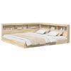 vidaXL B&uuml;cherregal-Bett Sonoma-Eiche 180 x 200 cm Holzwerkstoff