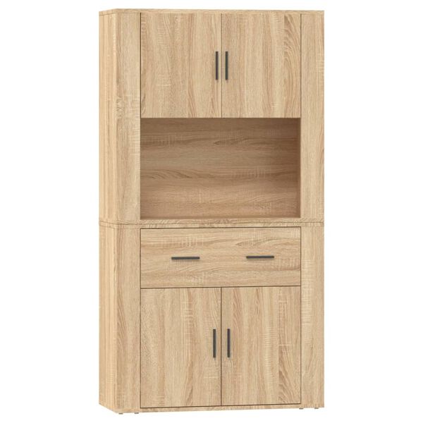 vidaXL Highboard Sonoma-Eiche Holzwerkstoff