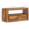 vidaXL TV-Schrank Massivholz Akazie 80x30x40 cm