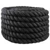 vidaXL Juteseil 30 mm Schwarz 100% Tossa Jute