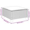 vidaXL 9-tlg. Garten-Sofagarnitur mit Kissen Beige Poly Rattan