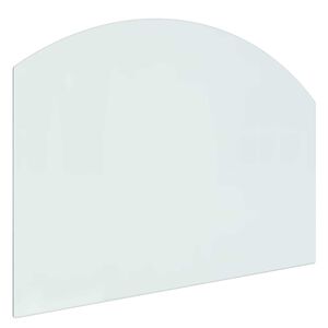 vidaXL Feuerstelle Glasplatte Transparent 80 x 60 cm Glas