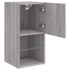 vidaXL TV-Schrank mit LED-Leuchten Grau Sonoma 30,5x30x60 cm