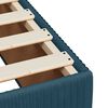 vidaXL Boxspringbett mit Matratze Blau 90x190 cm Samt