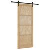 vidaXL Schiebet&uuml;r ORKDAL Natur 86 x 211 cm Massives Kiefernholz