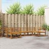 vidaXL Outdoor-Sofagarnitur 6 pcs Natur Massivholz Akazie