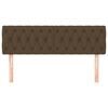 vidaXL Kopfteile Dunkelbraun 144x7x78/88 cm Stoff