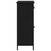 vidaXL Sideboard Schwarz Eichen-Optik 70 x 30 x 80 cm Holzwerkstoff