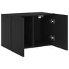 vidaXL TV-Wandschrank Schwarz 60x30x41 cm