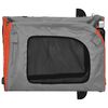 vidaXL Fahrradanh&auml;nger f&uuml;r Haustiere Orange und Grau 125 x 53 x 54 cm