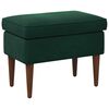 vidaXL Hocker Dunkelgr&uuml;n 55 x 35 x 41 cm Samt