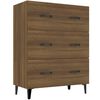 vidaXL Sideboard Braun Eichen-Optik 69,5x34x90 cm Holzwerkstoff
