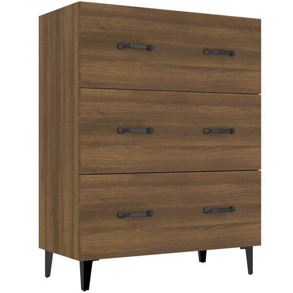 vidaXL Sideboard Braun Eichen-Optik 69,5x34x90 cm Holzwerkstoff