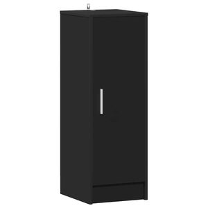 vidaXL Schuhschrank Schwarz 32x35x92 cm Holzwerkstoff