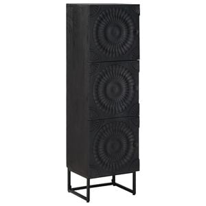 vidaXL Highboard Schwarz 35 x 30 x 120 cm