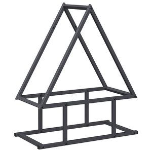 vidaXL Brennholzregal Anthrazit 50x25x60 cm Kaltgewalzter Stahl
