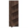 vidaXL Wand-B&uuml;cherregal mit 4 F&auml;chern Braun Eichen-Optik 33x16x90 cm