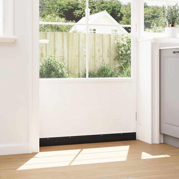 vidaXL Aufsteck T&uuml;rb&uuml;rstendichtungen 2 pcs Schwarz 100 cm