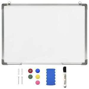 vidaXL Magnetisches Whiteboard Wei&szlig; 70 x 50 cm Stahl