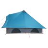 vidaXL Tipi Zelt mit Dach mit Speicher Blau 358 x 296 x 258 cm Taft