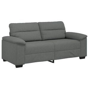 vidaXL 2-Sitzer-Sofa Dunkelgrau 140 cm Stoff
