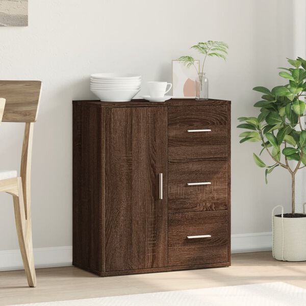 vidaXL Sideboard Braun Eiche-Optik 60x31x70 cm Holzwerkstoff