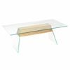 vidaXL Couchtisch Transparent 110 x 55 x 40 cm Glas