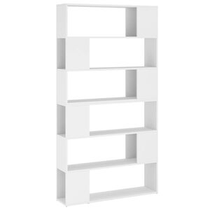vidaXL B&uuml;cherregal Raumteiler Wei&szlig; 100x24x188 cm