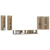 vidaXL 6-tlg. TV-Schrank-Set Sonoma-Eiche Holzwerkstoff