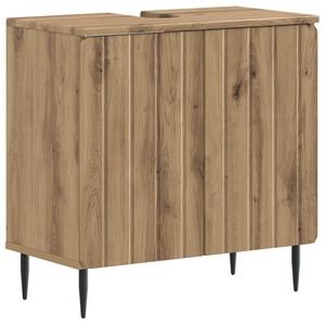 vidaXL Waschbeckenschrank ZWOLLE Artisan-Eiche 59,5 x 31,5 x 59 cm