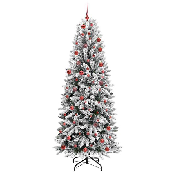 vidaXL K&uuml;nstlicher Weihnachtsbaum mit 300 LEDs mit St&auml;nder Wei&szlig; 210 cm