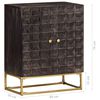 vidaXL Sideboard Schwarz 60x35x75 cm Massivholz Mango