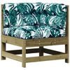 vidaXL 6-tlg. Garten-Lounge-Set mit Kissen Imprägniertes Kiefernholz