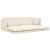vidaXL Boden-Sofa-Bett 200cm Creme Samt