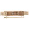 vidaXL TV-Schrank Golden 120x30x40 cm Massivholz Mango