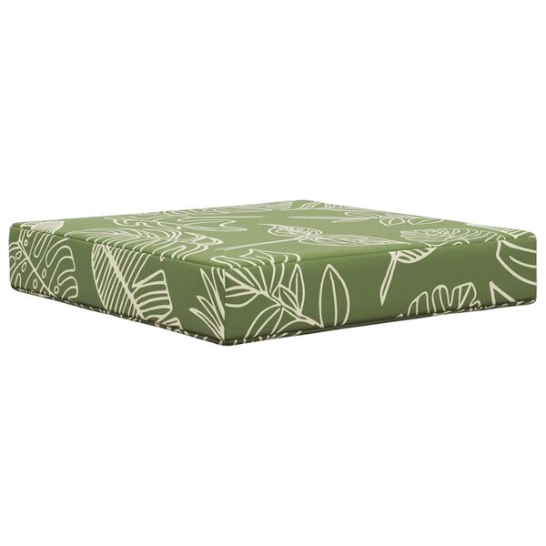 vidaXL Sofakissen f&uuml;r drau&szlig;en 3 pcs Blattdesign Polyester