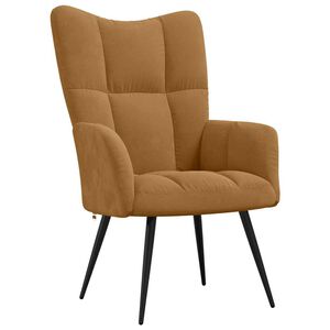 vidaXL Relaxsessel Braun Samt
