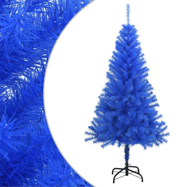vidaXL K&uuml;nstlicher Weihnachtsbaum mit St&auml;nder Blau 120 cm PVC